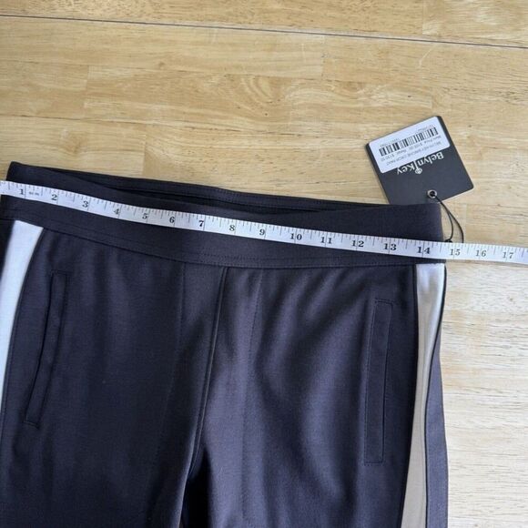 Belyn Key Ponte Crop Track Pant Golf Lux Athletic Pull On Black Onyx Chlk XS NEW - Picture 6 of 13